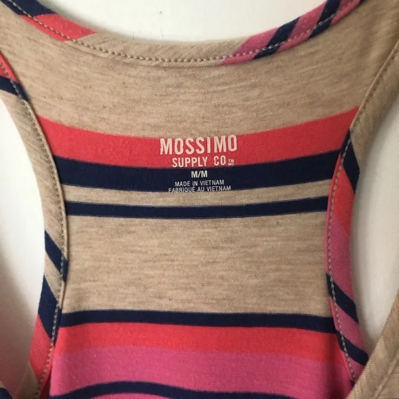 Striped Racerback Jersey Dress - Picture 3 of 5